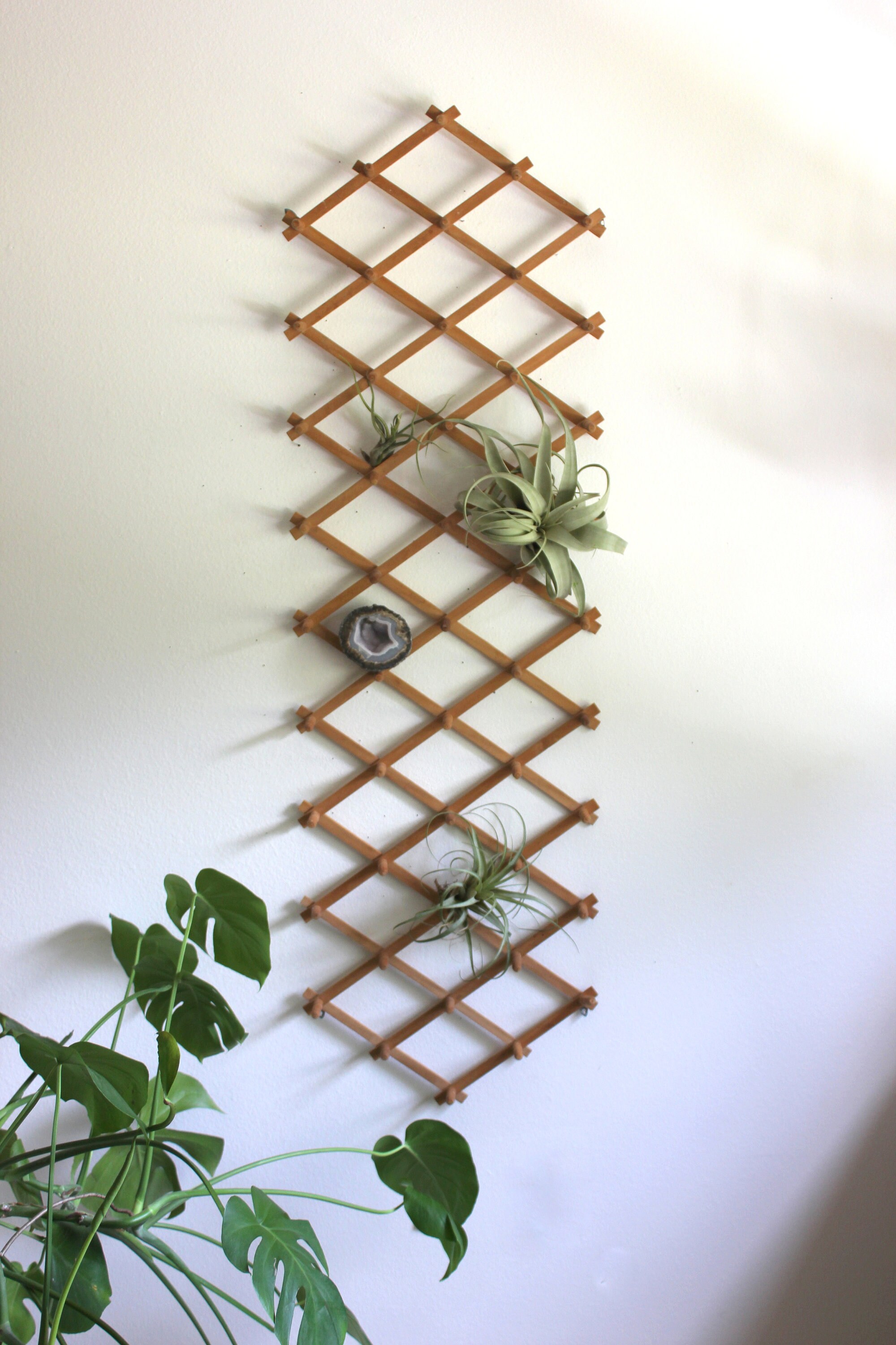 Large Oversized Wood Accordian Peg Rack Wall / Window display