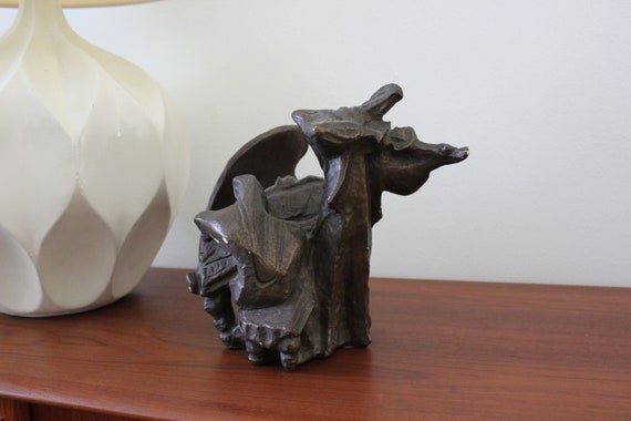 Mid Century Austin Productions Bronze Metal Musician Sculpture