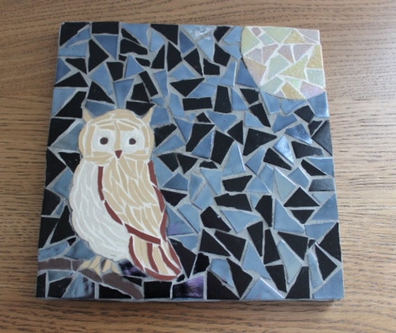 stand de Théière Mosaic Owl