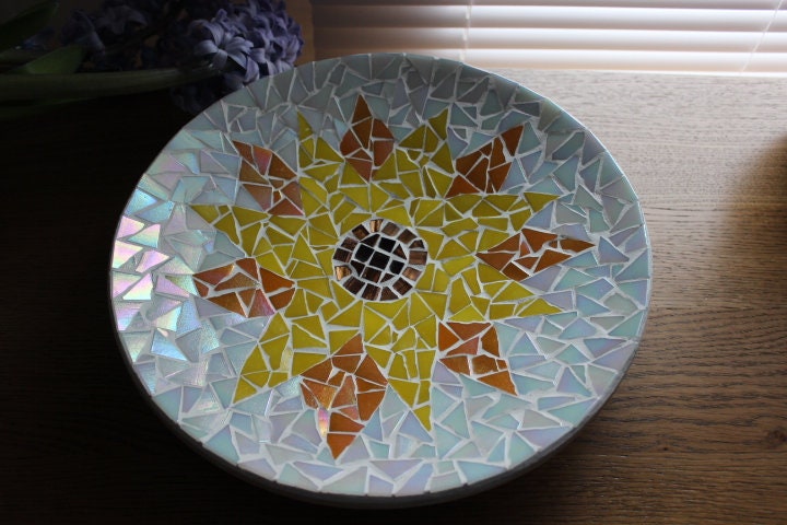 Bol en Bambou Mosaïque de Tournesol