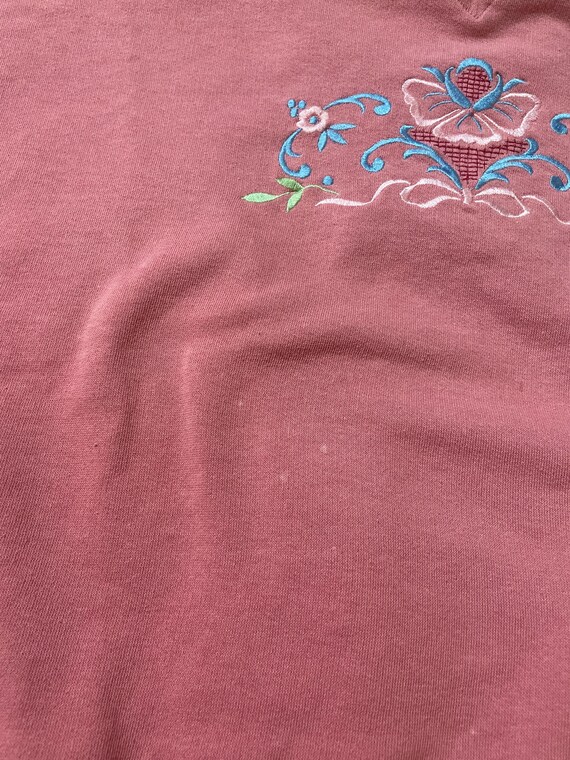 Vintage Basic Editions Short Sleeve Embroidered B… - image 4