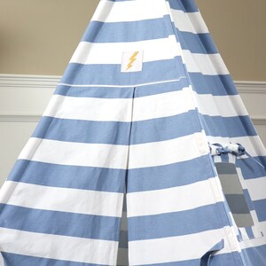 Jeffery Teepee Package with poles, LED light, matching flags banner and storage bag image 3