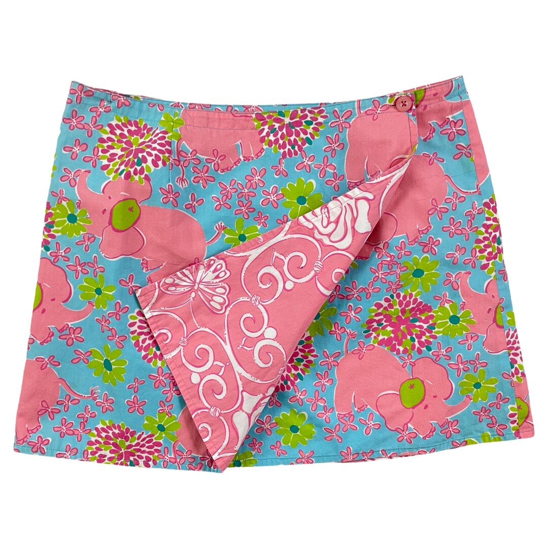 1970s Lilly Pulitzer Reversible Wrap Skirt