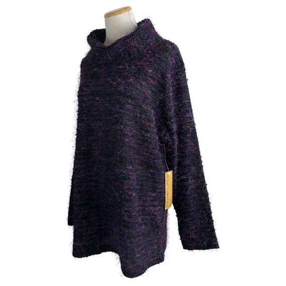 Vintage Fuzzy Turtleneck Sweater, Susan Lawrence … - image 2