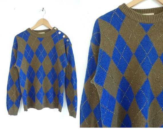 diamond print sweater