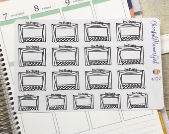Now Playing Theater Planner Stickers