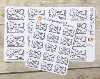 Print and Cut Flat Lay Planner Stickers