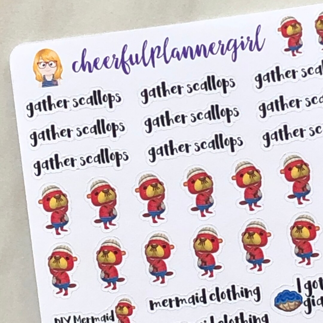 Pascal With Script Planner Stickers - Etsy