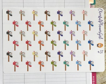 Mailbox Planner Stickers Set a37