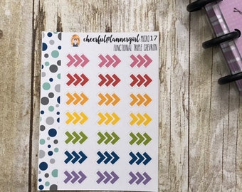 Rainbow Functional Triple Chevron Planner Stickers