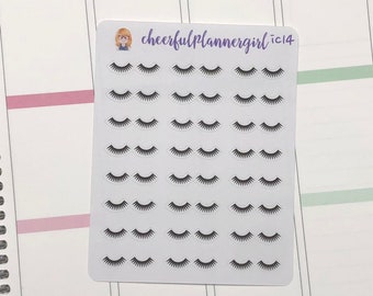 Eyelash Planner Stickers