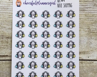 Nixie Shopping Planner Stickers