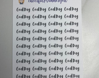 Goal Day Script Planner Stickers