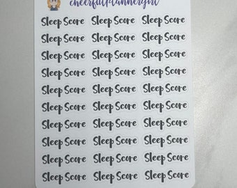 Sleep Score Script Planner Stickers