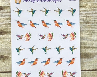 Hummingbird Planner Stickers