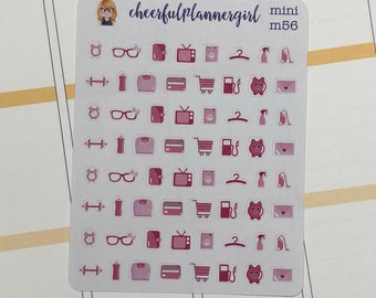 This Week in Pink Mini Stickers