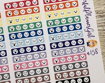 Daily Mood Tracker Planner Stickers