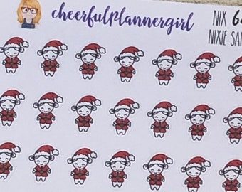 Nixie Santa Planner Stickers