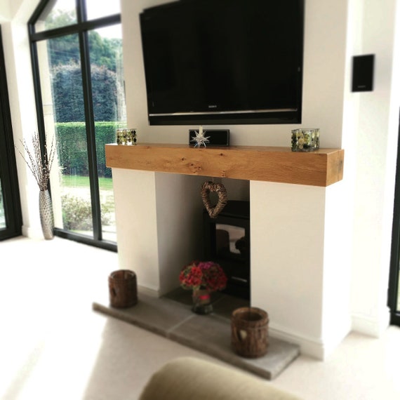 Oak Beam Mantle Piece Fireplace 8 X 6 Shelf Etsy