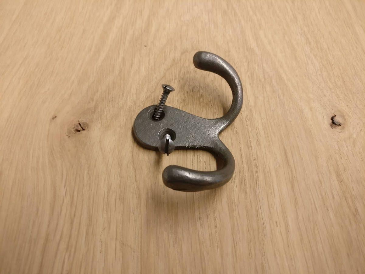 Cast Iron Coat/hat Hooks Choice of Styles, Sizes. Metal Hook Wall