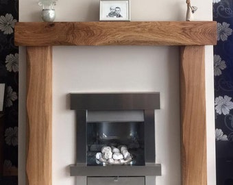 CUSTOM RUSTIC OAK BEAM /FIREPLACE SURROUND /SOLID OAK CUSTOM RUSTIC OAK BEAM /FIREPLACE SURROUND /SOLID OAK