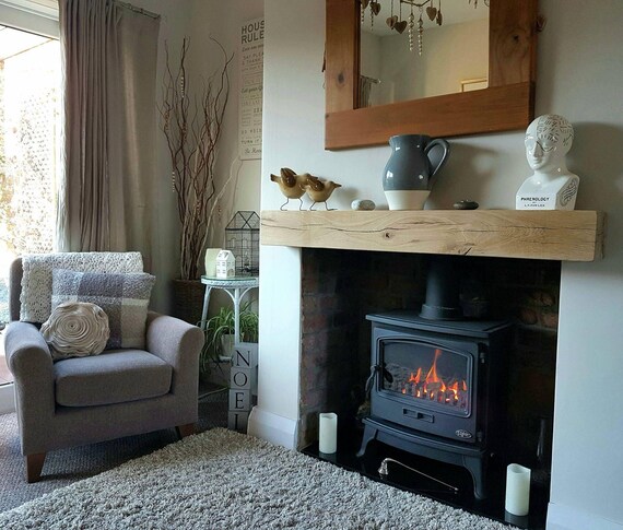 Solid French Oak 3 X 4 Beam Mantle Piece Fire - Etsy