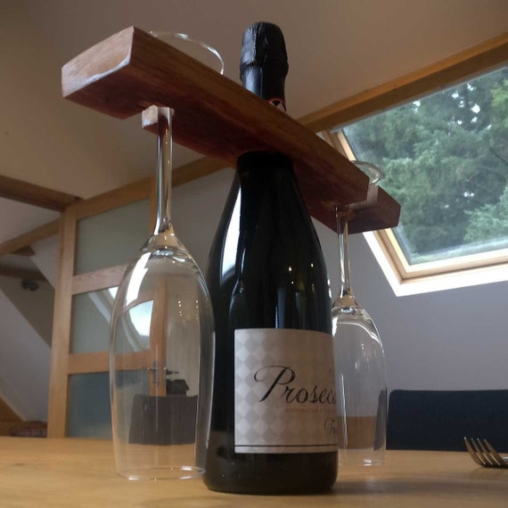 Wine Glass Holder Champagne Glass Holder Handcrafted From Etsy