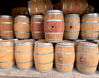 Wine Barrel - 55 Gallon, Great For Tables, Garden Features, Home Brewing  Largest Stock In UK! *please See Dimensions In Description*