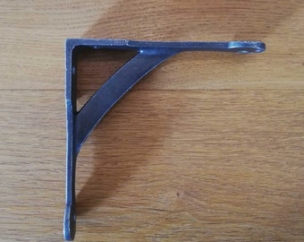Antique Iron Rustic Penny End Shelf Brackets - (individually Priced)
