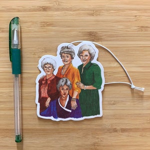 Cute Golden Girls Air Freshener, Bea Arthur, Gift Scented Air Freshener, Fresh Scents, Car Gift, 90s Pop Culture