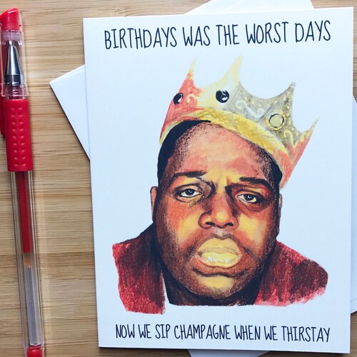oyente su A veces Rapper Birthday Card Hip Hop Music Rap Birthday Card Happy - Etsy