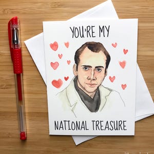 Nicolas Cage Valentine Card, Drôle, Carte de vœux d’amour, Carte romantique, Carte d’amour drôle, Carte de jeu de mots drôle, Carte d’anniversaire, Carte de vœux