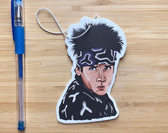 Funny Blue Steel Air Freshener with FREE Birthday Card, Modeling, Comedy Movies, Scented Air Freshener, Fresh Scents, Car Gift
