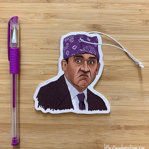 Prison Mike Car Air Freshener, The Office, Michael Scott Quotes, Scented Air Freshener, Dwight Schrute, Fresh Scents, Car Accessory Gift