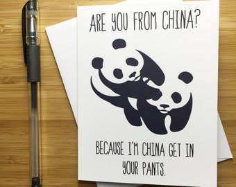 Funny Pun Love Card, Pun Card, Puns, Funny Love Card, Happy Anniversary Card, Romantic Card, Card for BF, Naughty Card, Funny Valentines Day