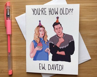Funny 'You're How Old?" Birthday Card, Cute Birthday Greeting, Funny Birthday Gift, Birthday Card Girlfriend Boyfriend, Birthday Card
