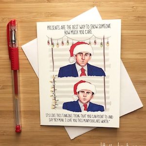 Lustige Michael Büro Weihnachtskarte, Festliches Weihnachtsgeschenk, Weihnachten Idee, Büro Weihnachtskarte, Lustige Weihnachtskarte, Mitarbeiter Weihnachten