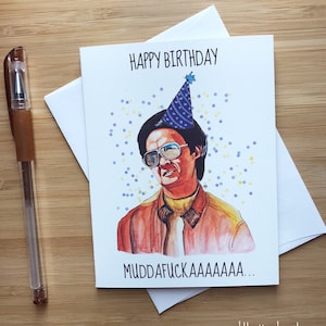 Funny 'happy Birthday Muddafuckaaaaa' Card, Birthday Gift for Him ...