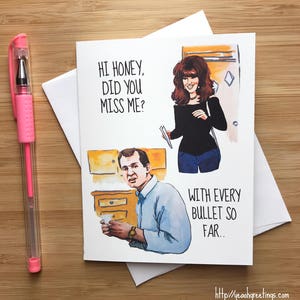 Lustige 'Honig haben Sie mich vermisst?" Jahrestags-Karte, Heiratskarte, freche Happy Anniversary Karte, süße Liebeskarte, Valentinstag-Karte für ihn ihre
