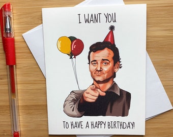 Drôle de carte d’anniversaire 'I want you', Birthday Card Boyfriend, Funny Happy Birthday Card, Handmade Birthday Husband, Birthday Greetings