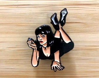 Mia 90s retro Soft Enamel Pin, Soft Enamel Pin, Pop Culture Pins, Enamel Pin Set, Feminist Pin, Girl Power Pin, 1990s Pop Culture Movies