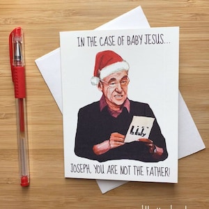 Funny &#39;You are NOT the Father&#39; Christmas Card, Funny Maury Holiday Card, Funny Christmas Card, Funny Holidays Card, Merry Christmas