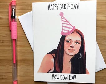 Drôle Ratchet Girl Birthday Card, Internet Memes, Pop Culture, Funny Birthday Card, Funny Card Best Friend, Handmade Birthday Card,