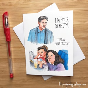 Cute 'Im Your Density' Love Card, Nerdy Valentine Gift, Cute Valentine Card for Boyfriend, Wife Girlfriend Love Card, Anniversary Cute Card