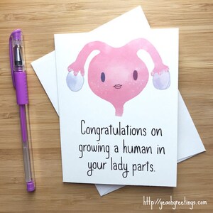 Pregnancy Funny, Funny expecting card, Pregnancy Announcement, Funny Pregnancy Card, New Baby Card, Congratulations Card, Baby Shower Card image 1