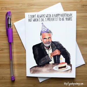 Carte d'anniversaire la plus intéressante d'homme, carte de Dosequis, carte drôle d'anniversaire, bière de Dosequis, bière, carte drôle d'homme, carte d'anniversaire pour le mari de BF