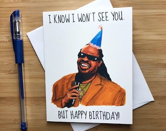 Funny Stevie Birthday Card, Funny Birthday Card, Inappropriate Humor, Musician Gift, Internet Meme, Naughty Birthday Humor, Bday Card