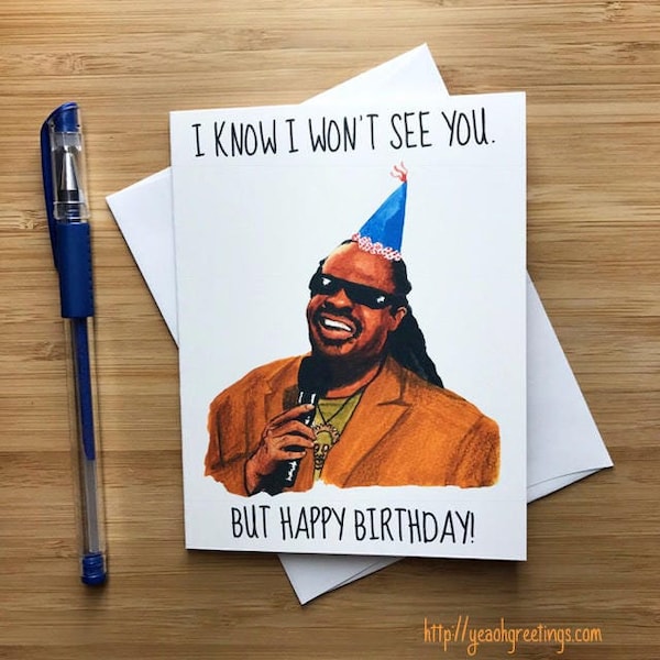Funny Stevie Birthday Card, Funny Birthday Card, Inappropriate Humor, Musician Gift, Internet Meme, Naughty Birthday Humor, Bday Card