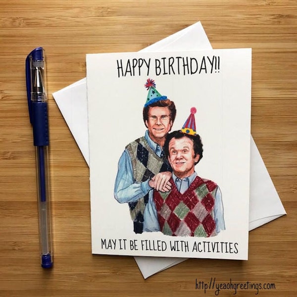 Step Bros Geburtstagskarte, lustige Geburtstagskarte, Komödie Geschenk für Ihn, Geburtstagsgruß, Beste Freunde Geburtstagskarte, BFF Geburtstagsgruß