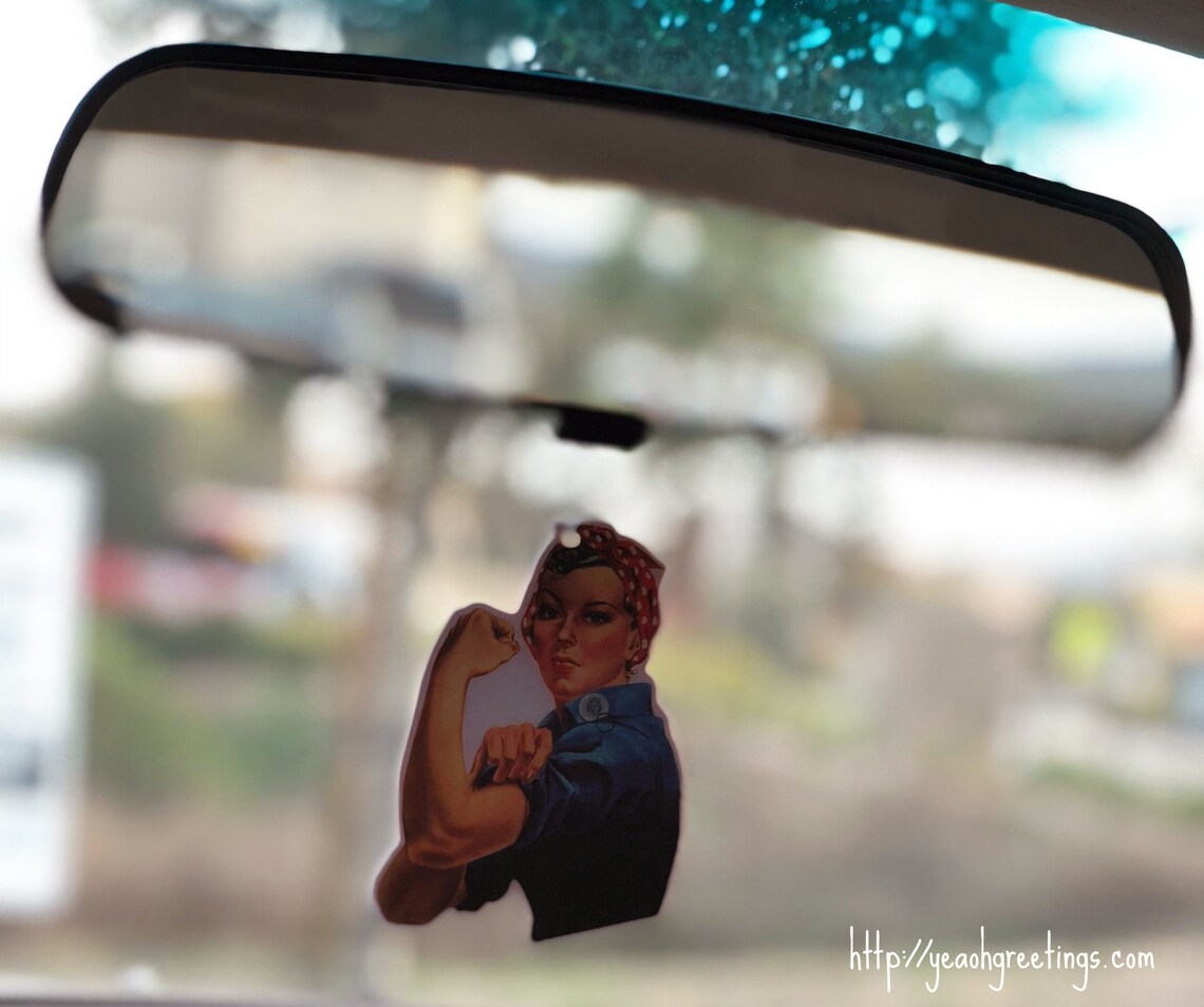 Cute Rosie Car Air Freshener Girl Power Feminist Gift Etsy